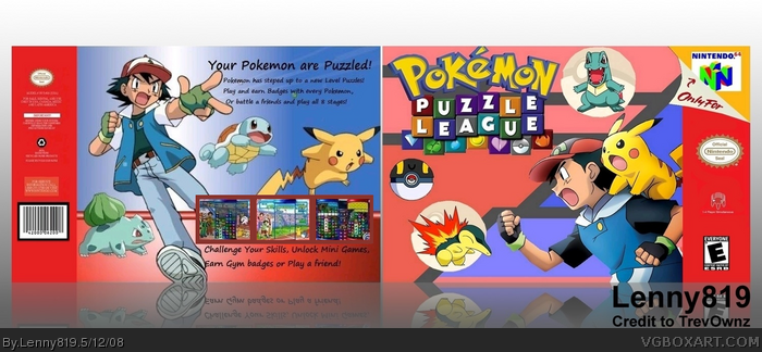 Pokemon Puzzle League box art cover