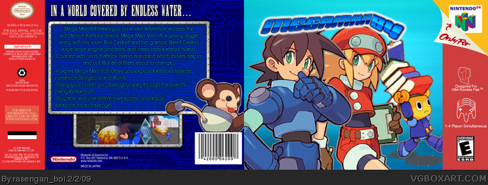 Mega Man 64 box art cover