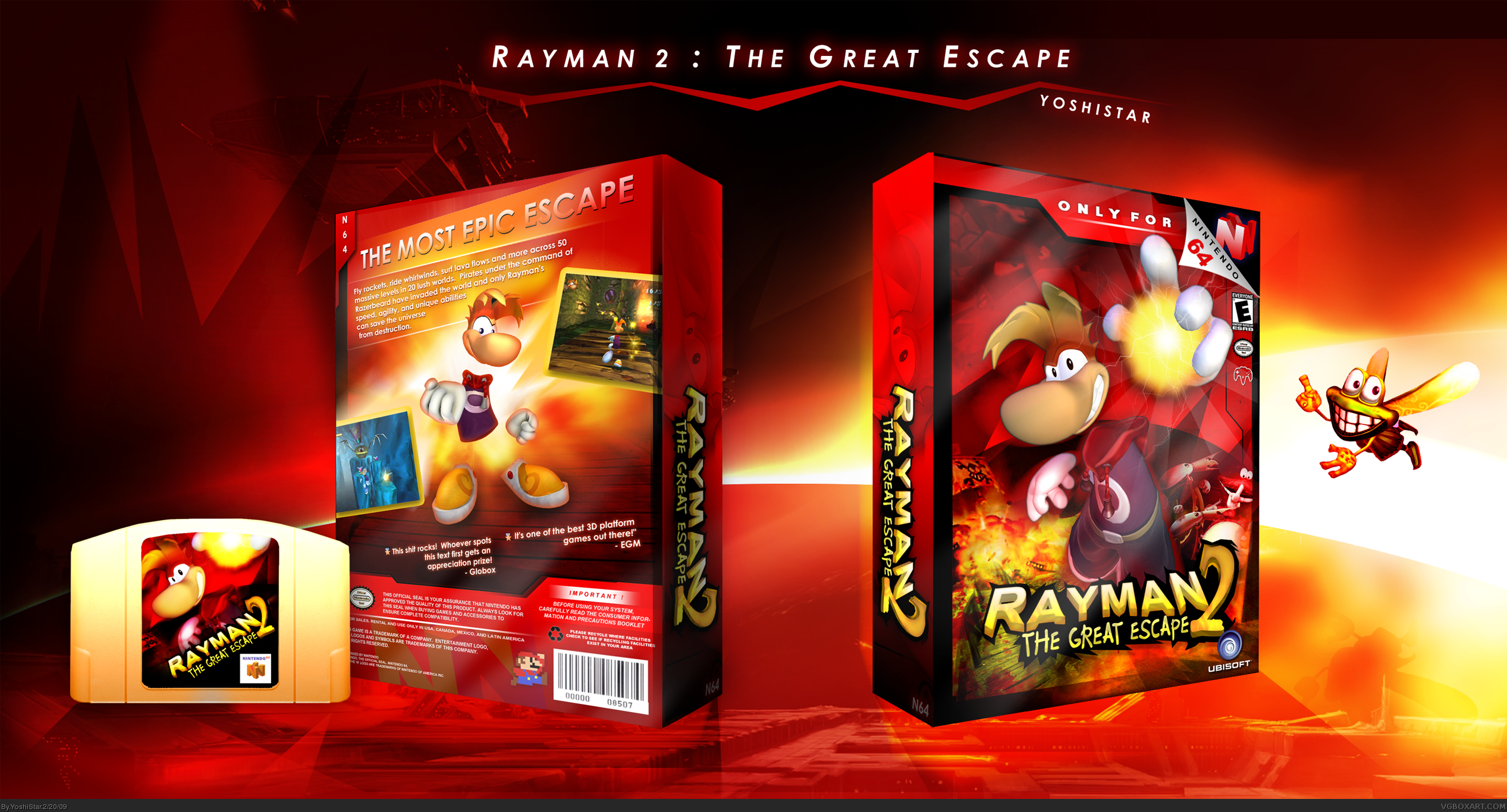 Rayman 2 - The Great Escape box cover