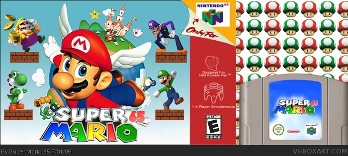 Super Mario 65 box art cover