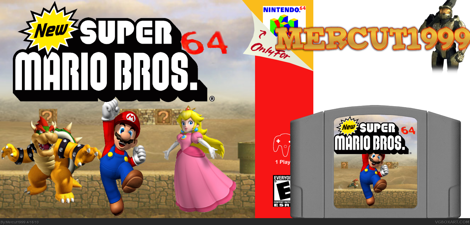 New Super Mario Bros 64 box cover