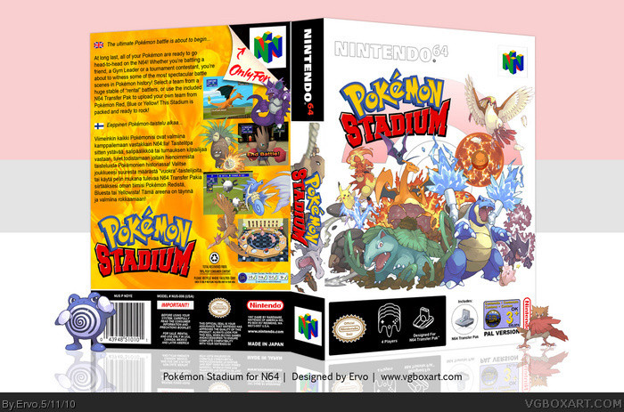 Pokemon Stadium box art cover