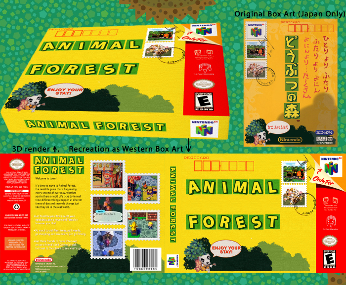 Animal Crossing: Animal Forest box art cover