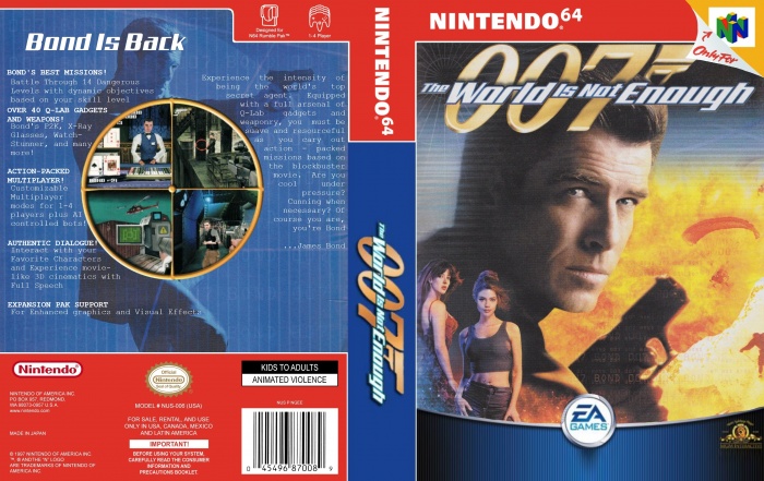 007 The World Is Not Enough box art cover