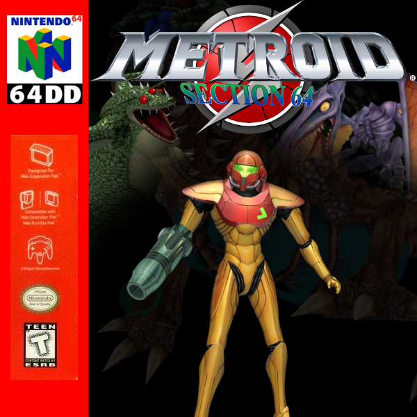 Metroid 64 box cover