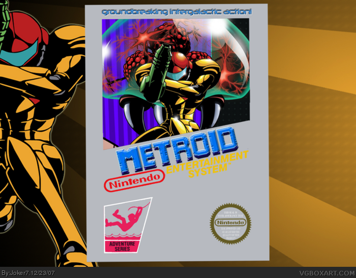 Metroid NES Box Art Cover by Joker7