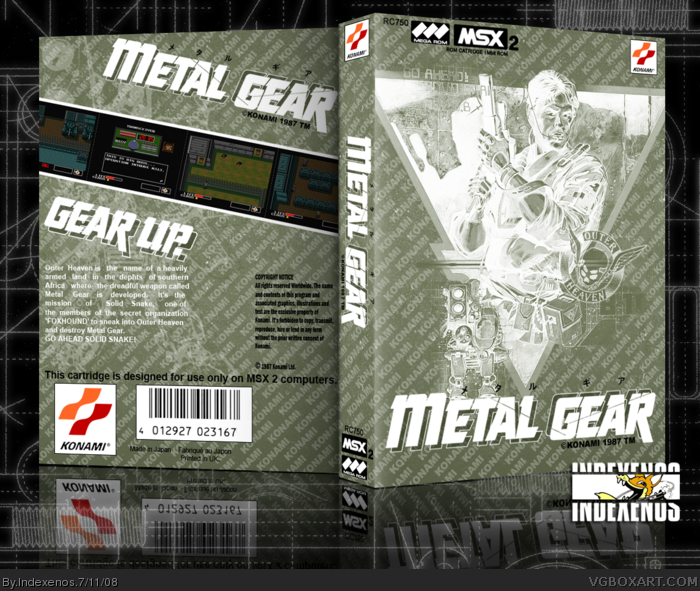 Metal Gear box art cover