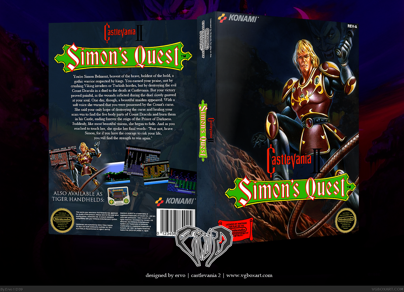 Castlevania 2: Simon's Quest box cover