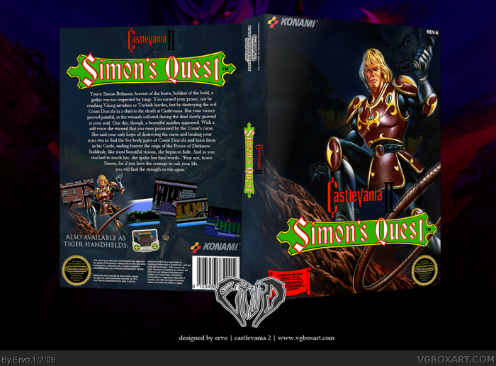 Castlevania 2: Simon's Quest box art cover