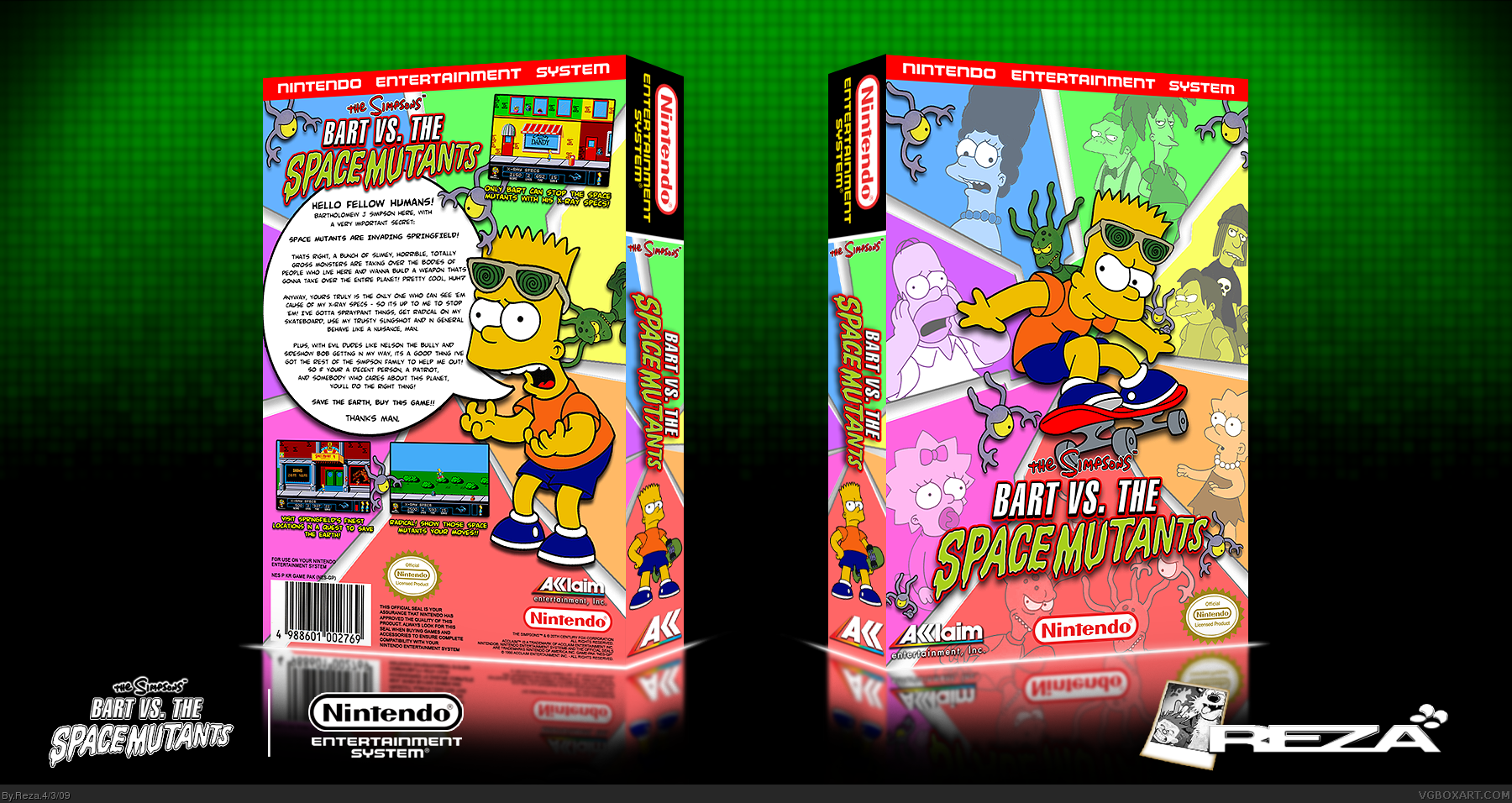The Simpsons: Bart Vs The Space Mutants box cover