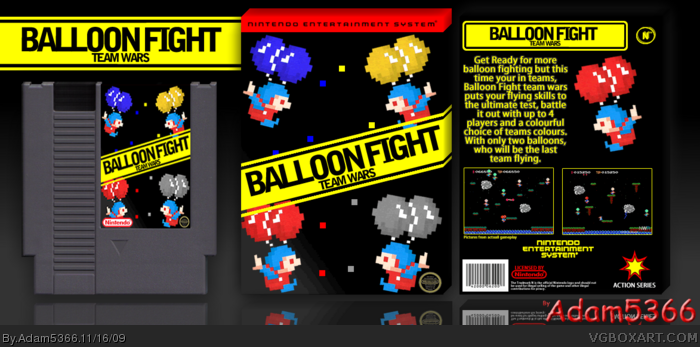 Balloon Fight Team Wars box art cover