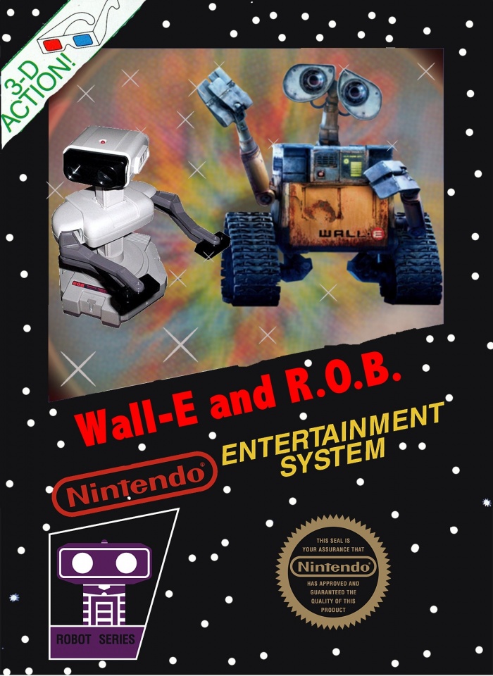 Wall-E and R.O.B. box art cover