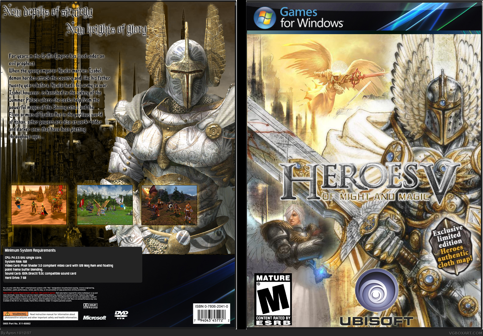 Heroes of Might & Magic V box cover