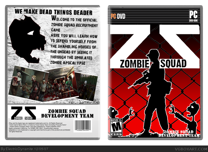 Zombie Squad box art cover