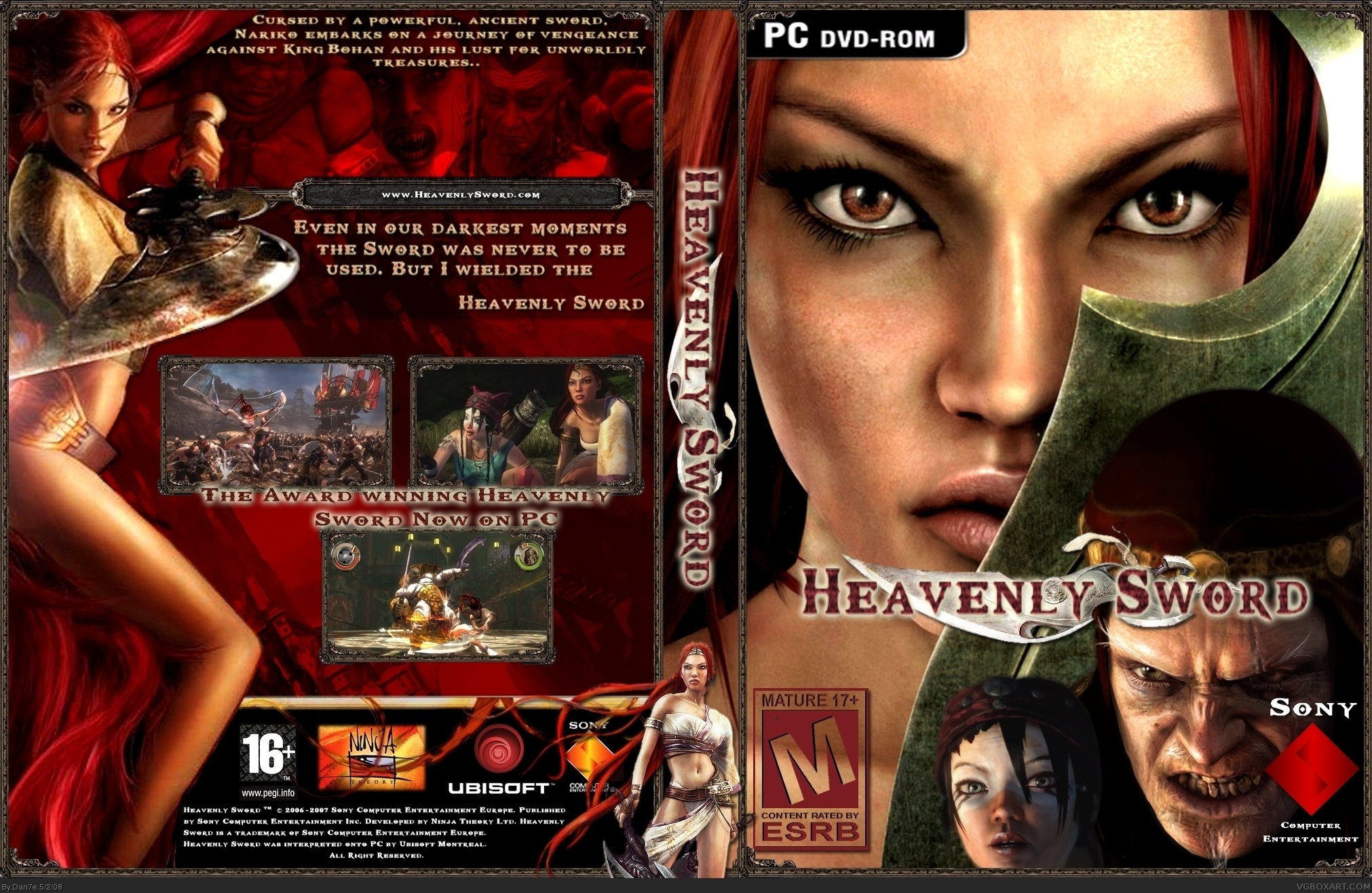 Heavenly Sword PC box cover