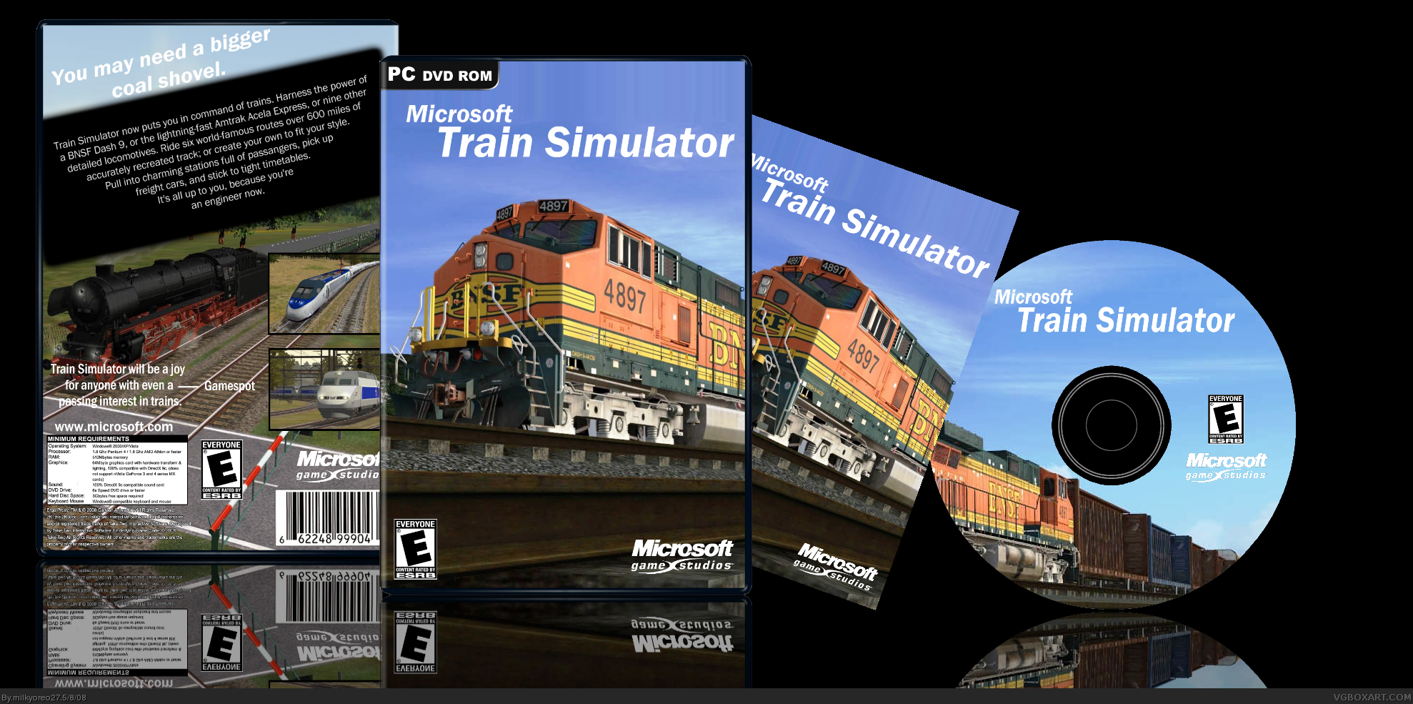 Microsoft Train Simulator box cover