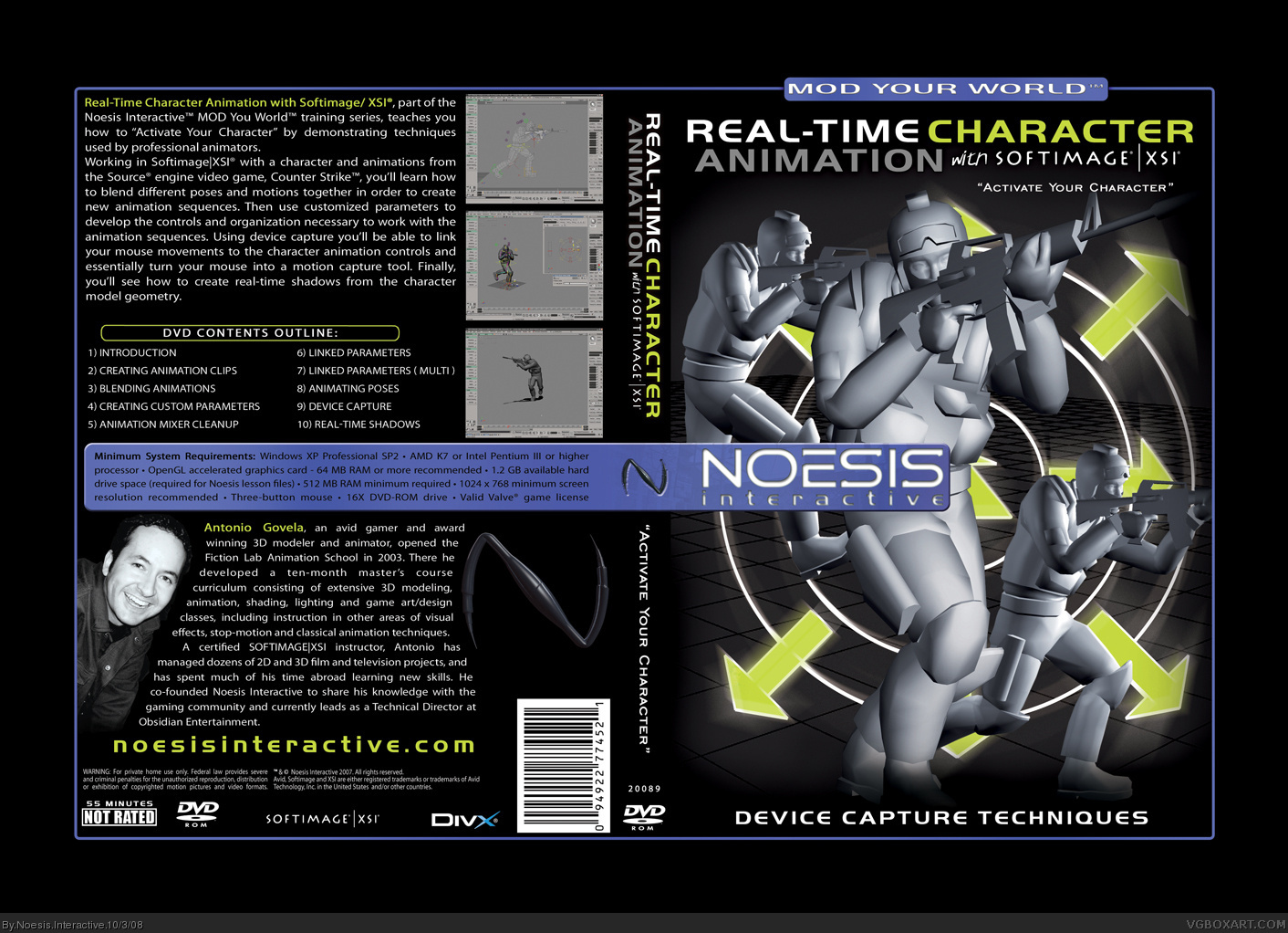 Noesis Interactive-Real-Time Character Animation box cover