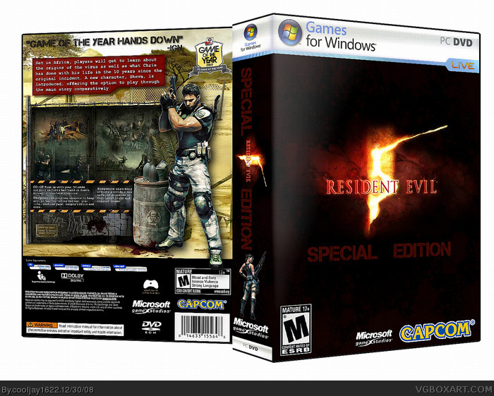Resident Evil 5: Special Edition box art cover