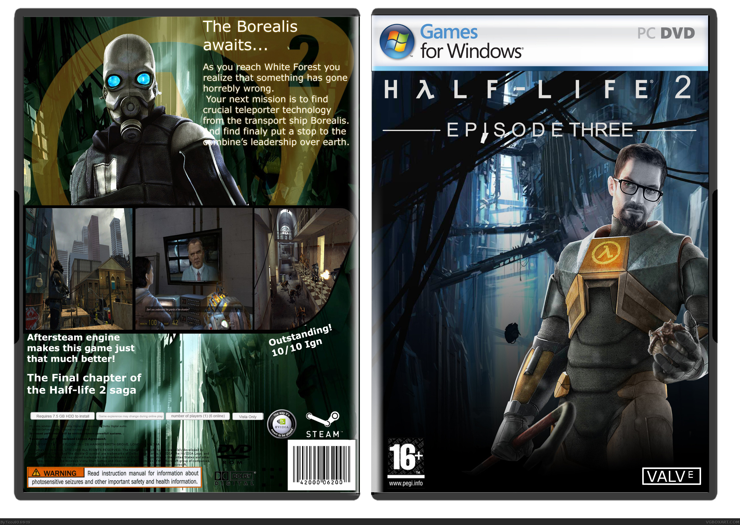 Half Life 2: Episode 3 box cover