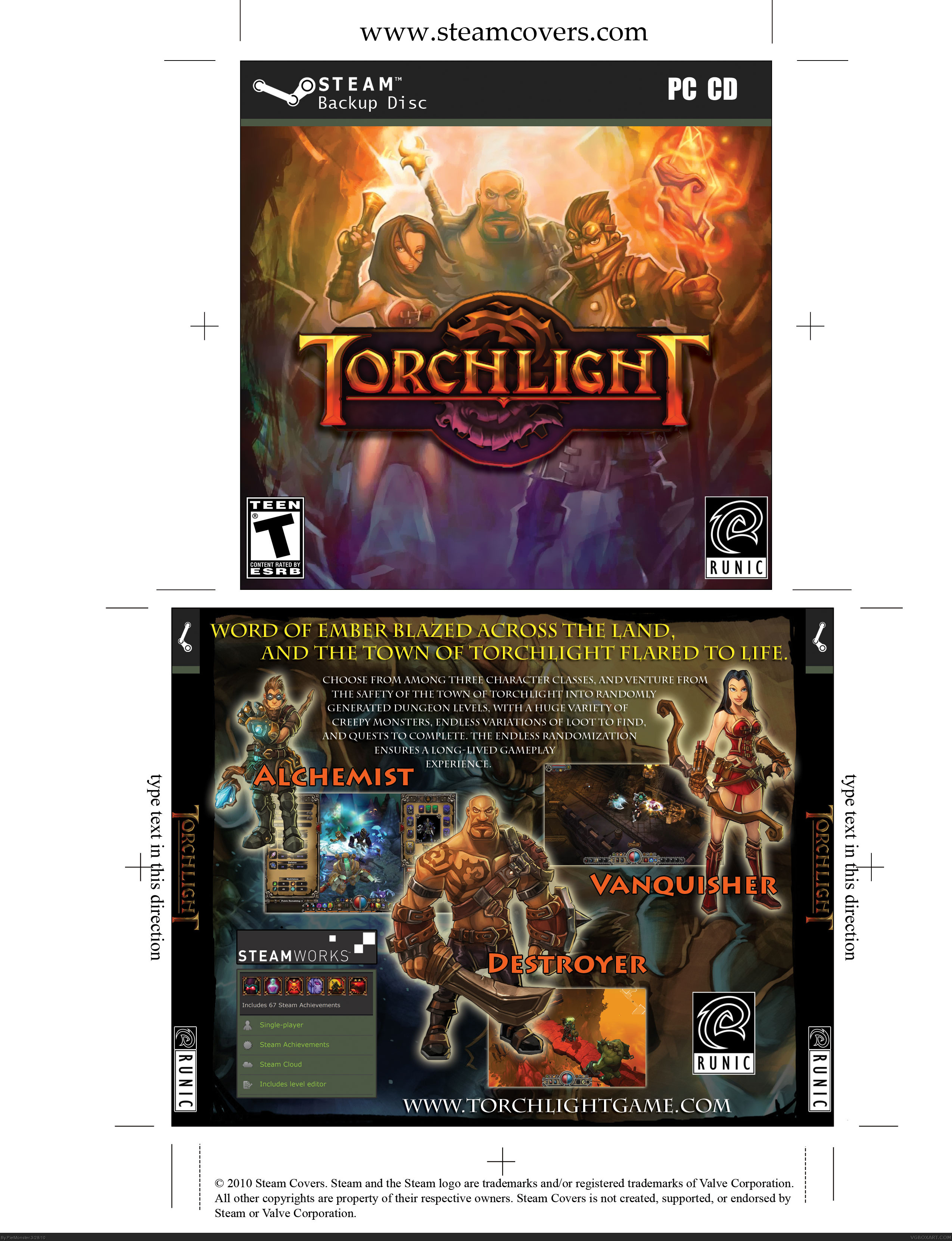 Torchlight box cover