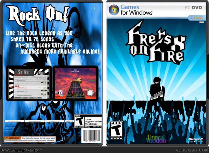 Frets On Fire X box art cover