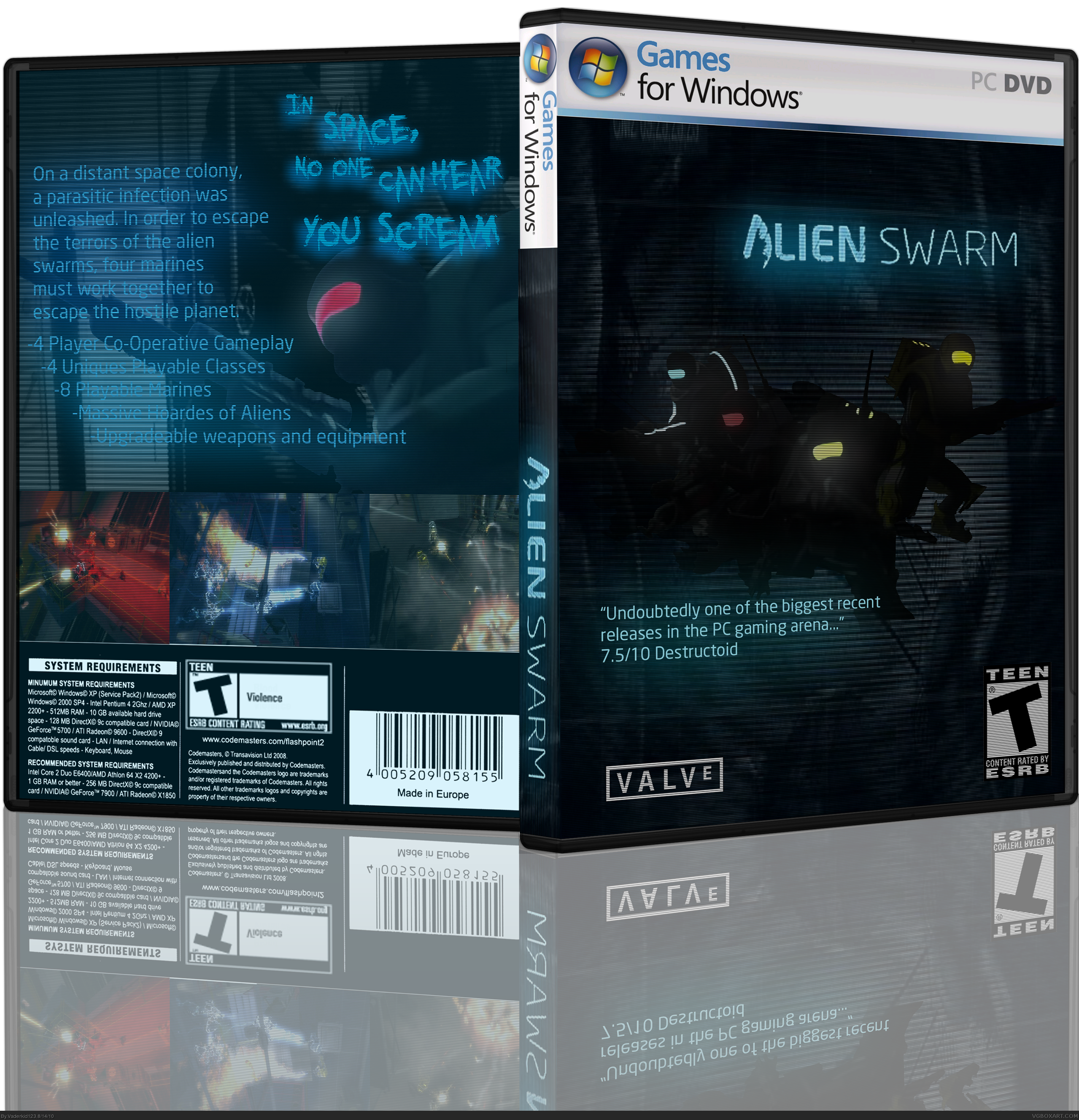 Alien Swarm box cover
