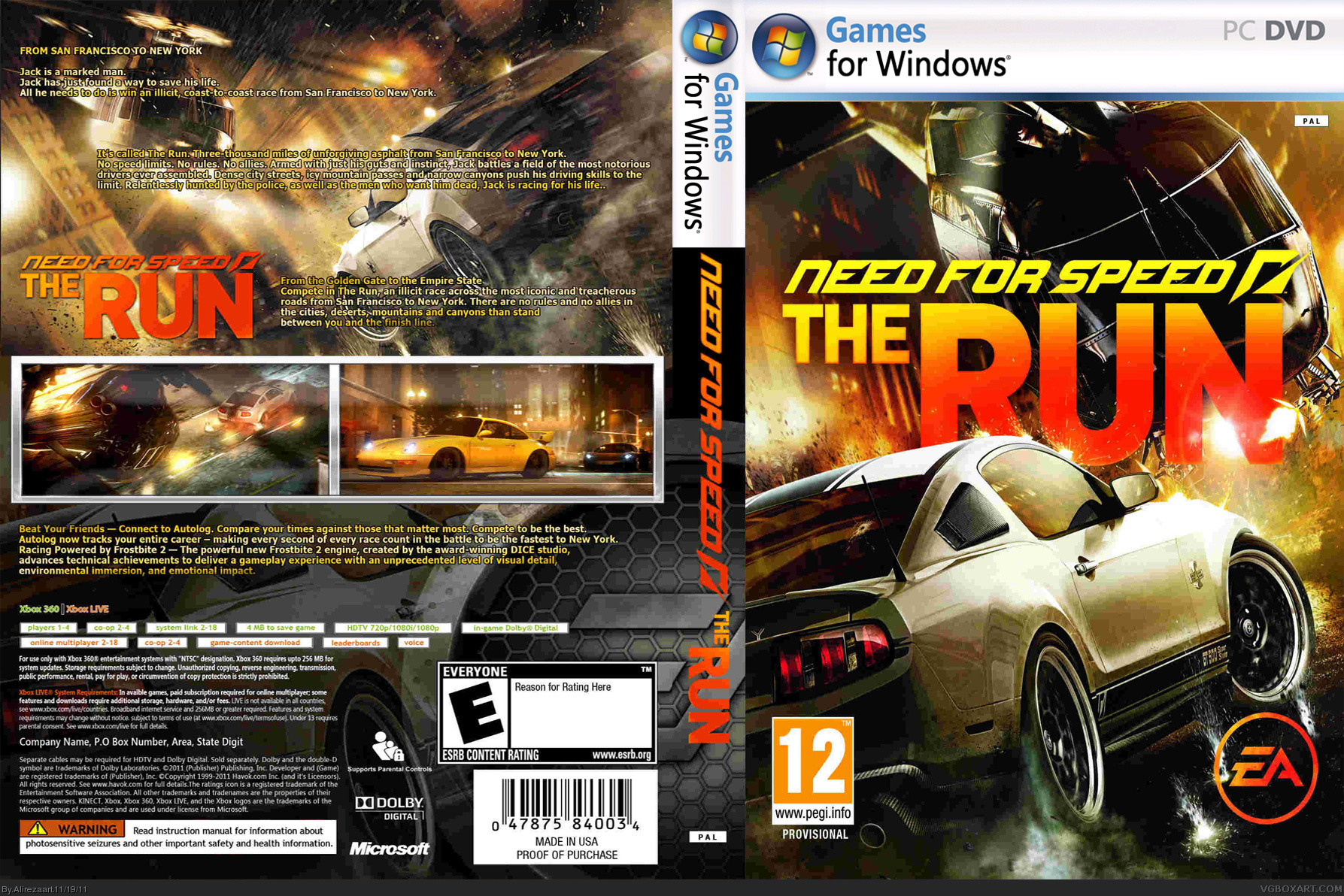 Need for speed The Run box cover