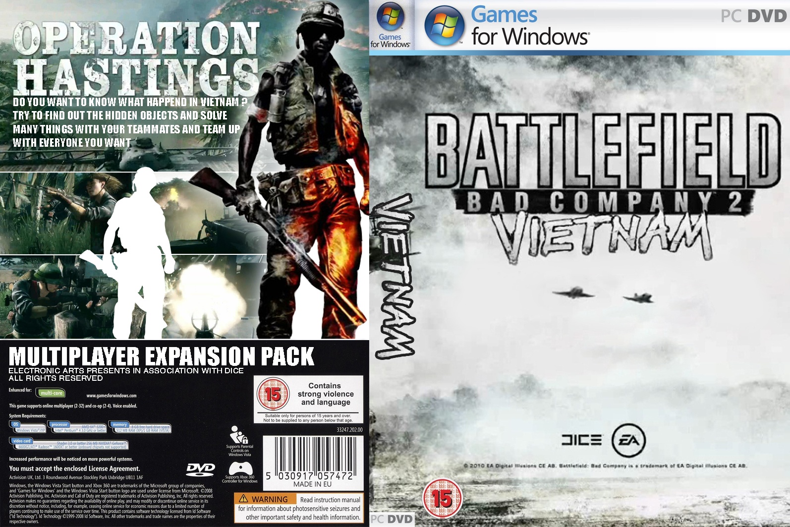 Battlefield Bad Company 2: Vietnam box cover