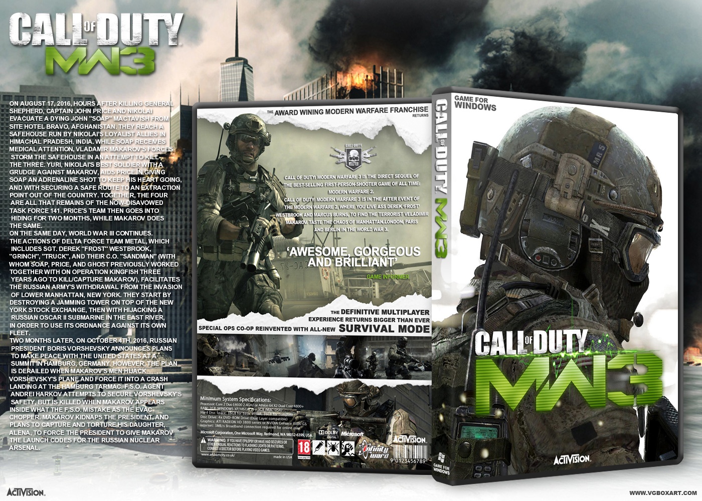 Call Of Duty: Modern Warfare 3 box cover
