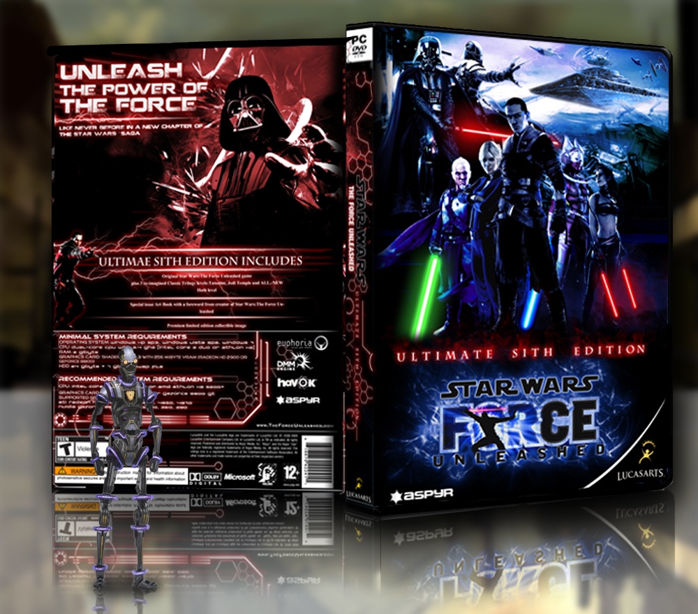 Star Wars The Force Unleashed: Sith Edition box cover