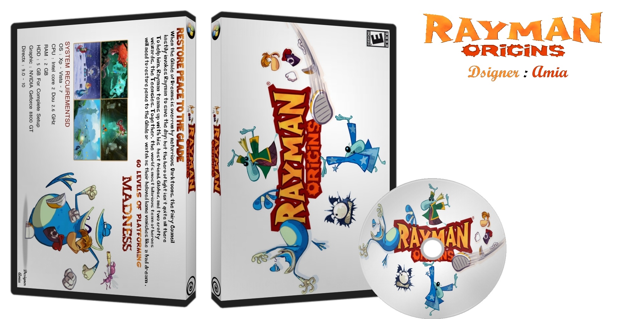 RAYMAN ORIGINS box cover