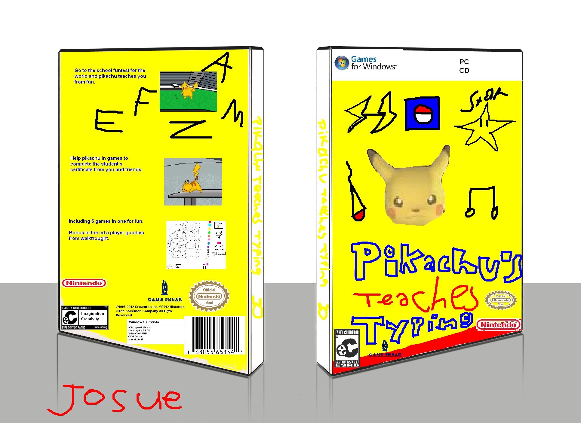 Pikachu's Teaches Typing box cover