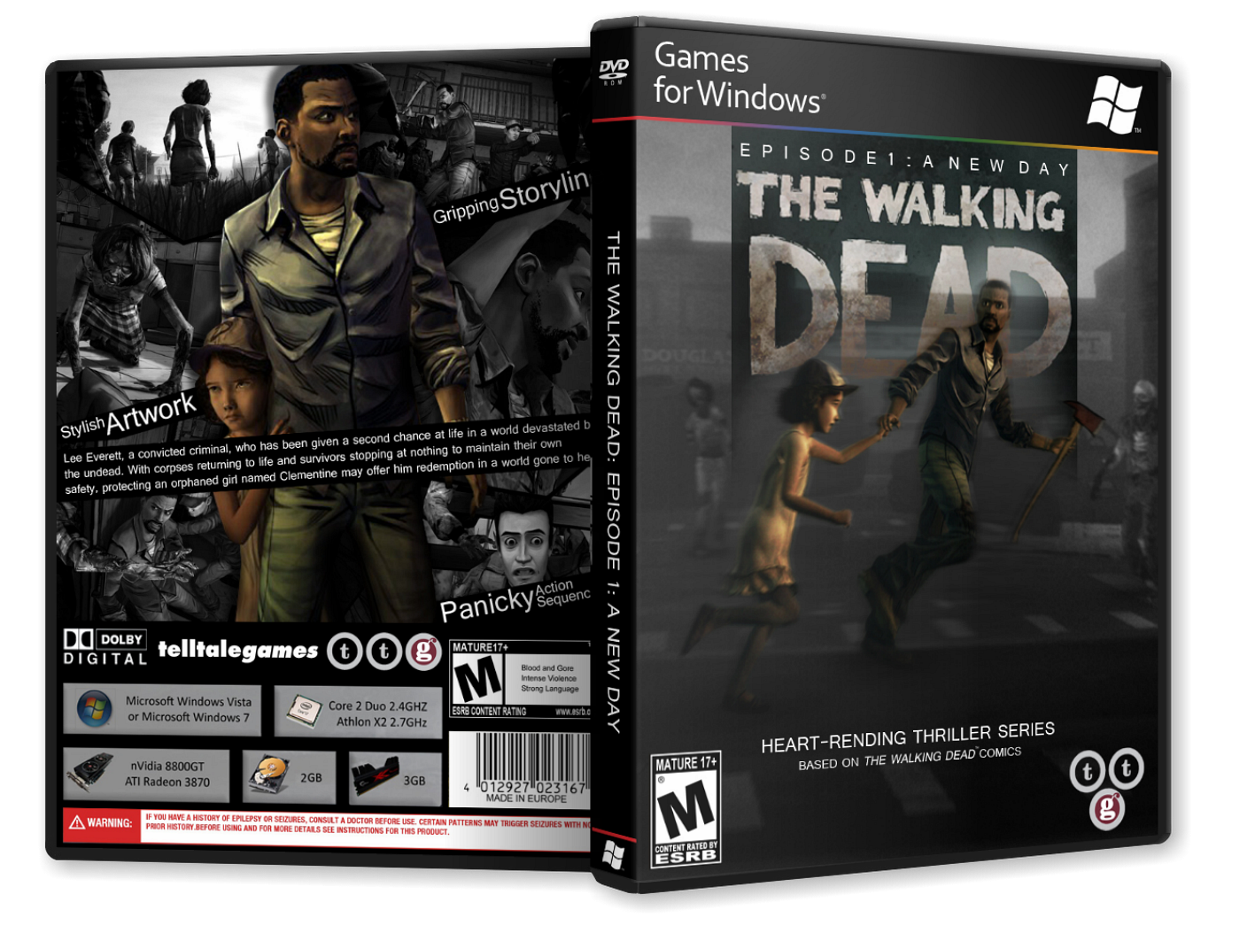 The Walking Dead: Episode 1: A New Day box cover