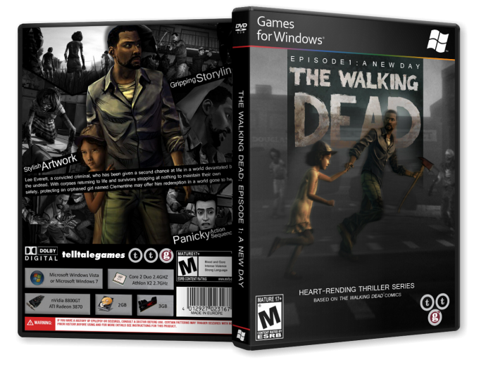 The Walking Dead: Episode 1: A New Day box art cover