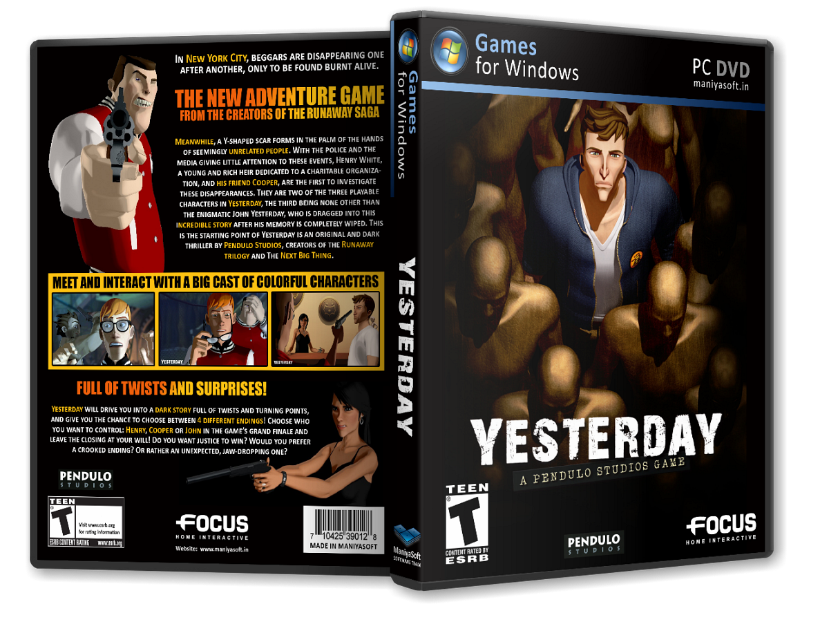 Yesterday box cover