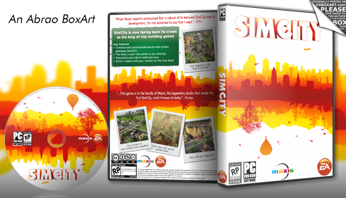 SimCity box art cover