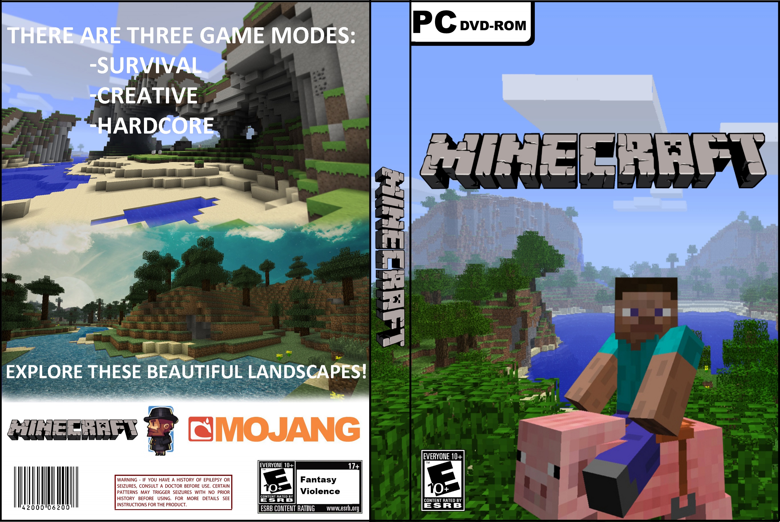 Minecraft box cover