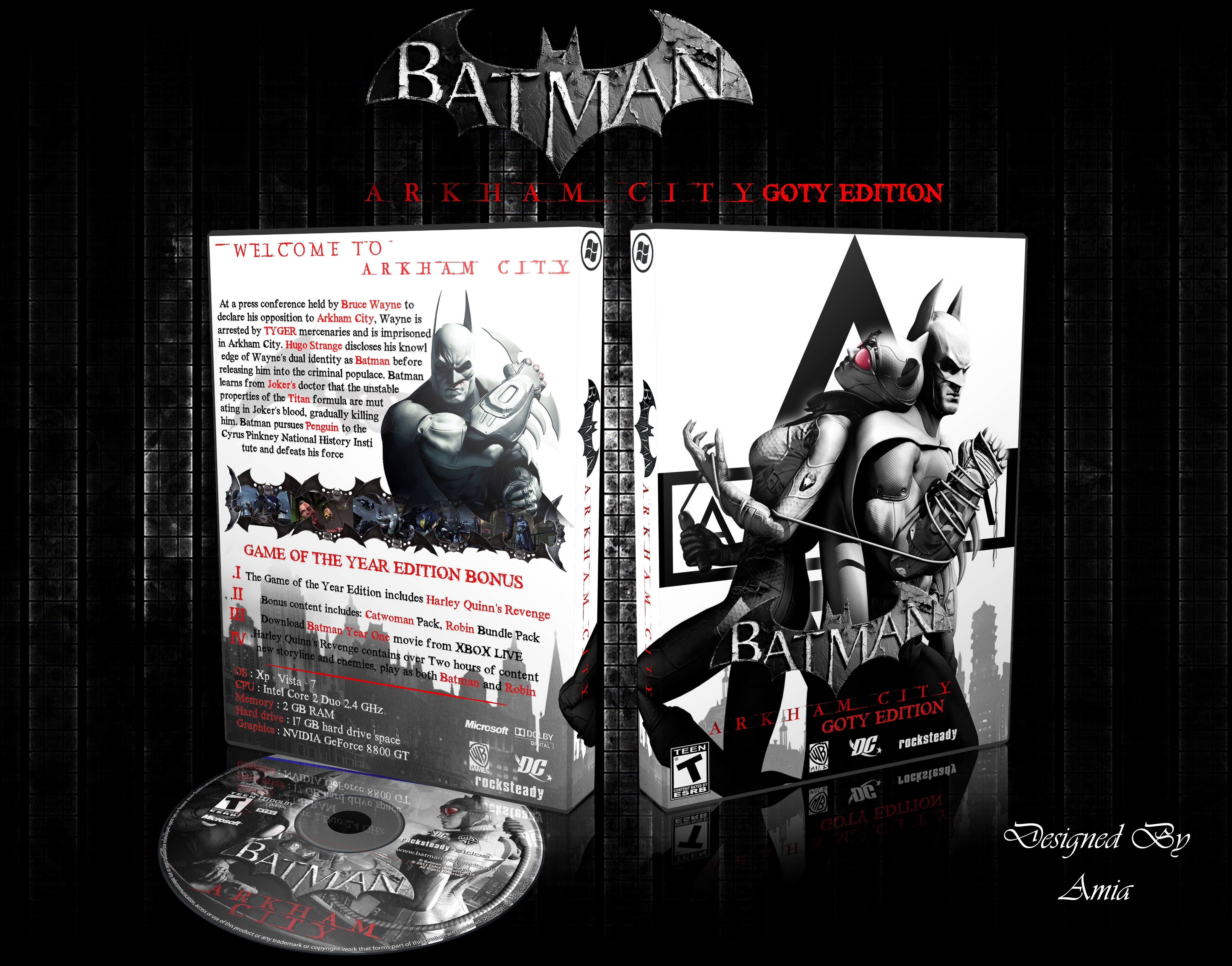 Batman Arkham City - Game Gf The Year Edition box cover
