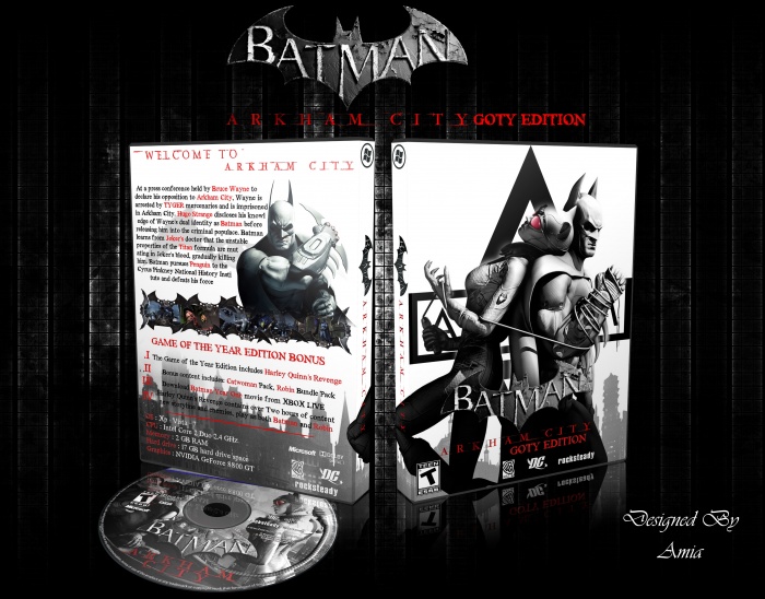 Batman Arkham City - Game Gf The Year Edition box art cover