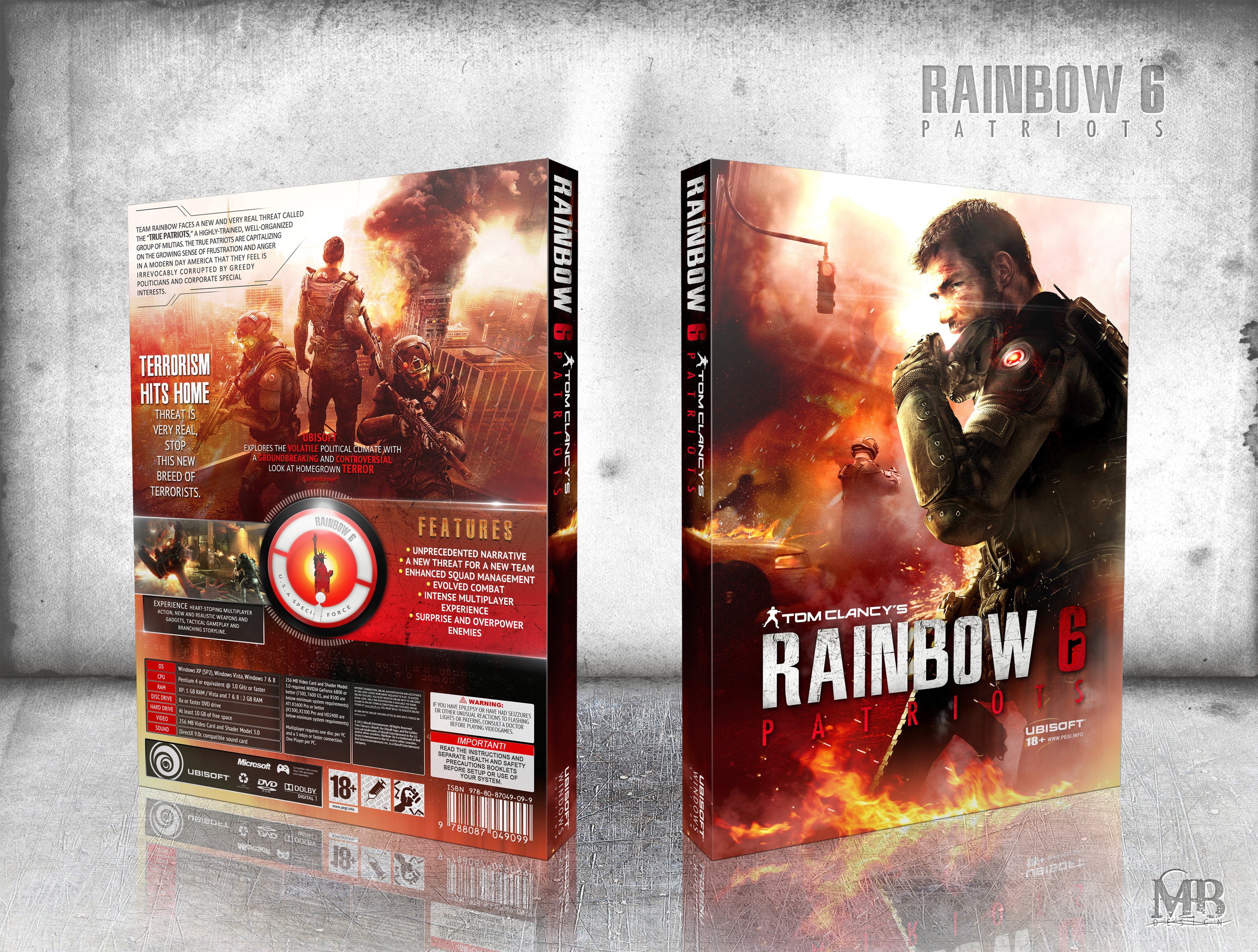 Rainbow 6 Patriots box cover
