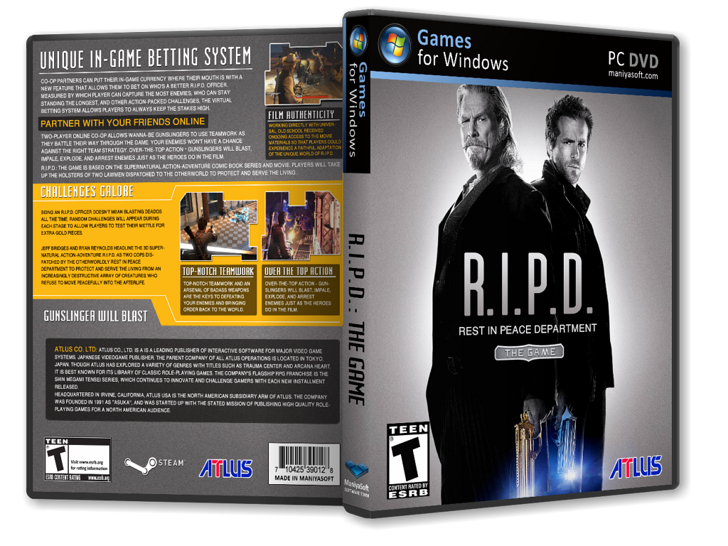 R.I.P.D.: The Game box cover