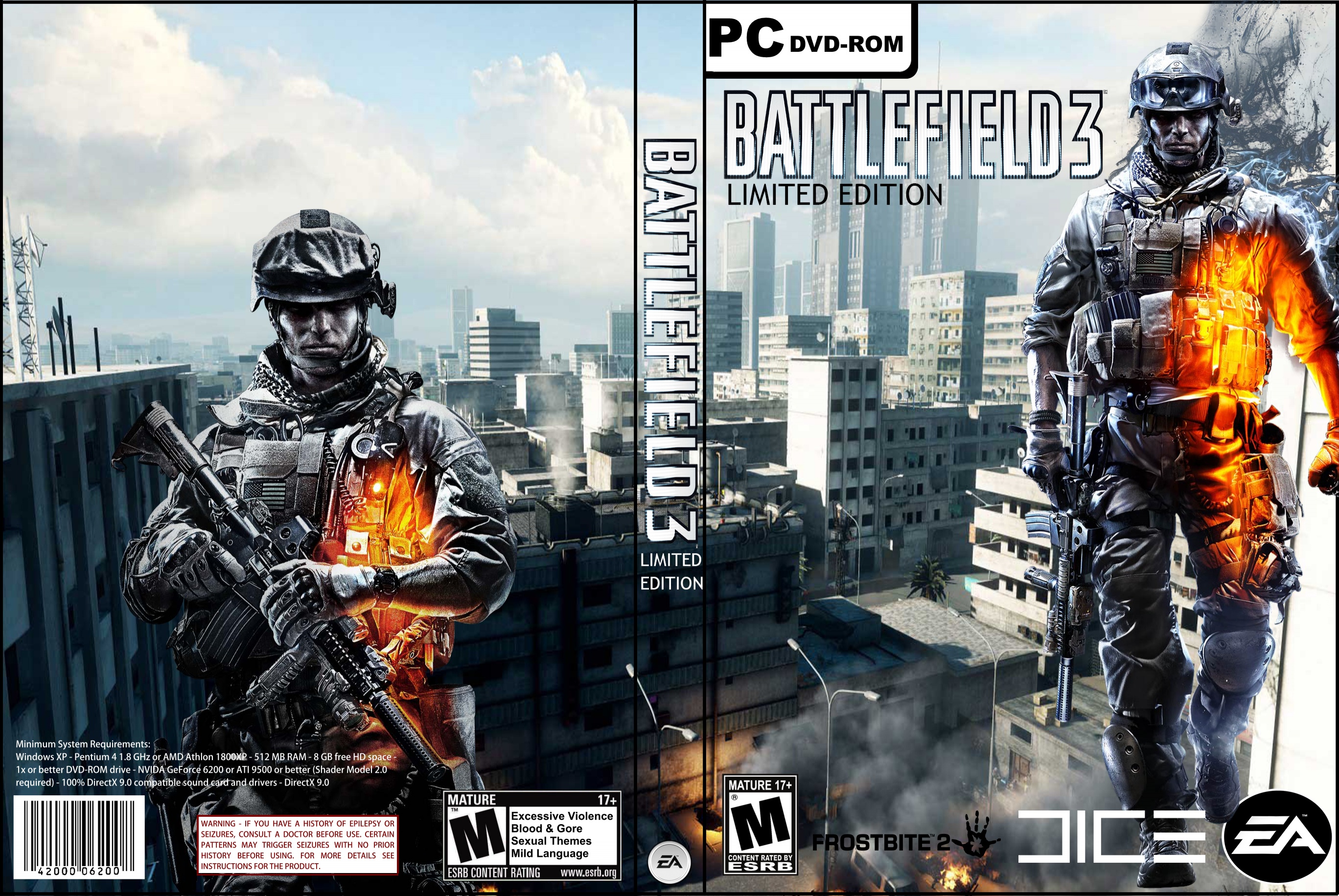 Battlefield 3 "Limited Edition" box cover