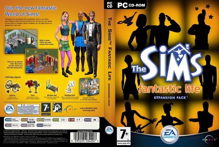 The Sims Fantastic Life box art cover