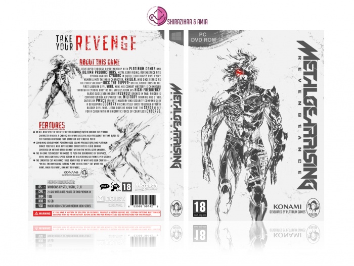 METAL GEAR RISING : Revengeance box art cover