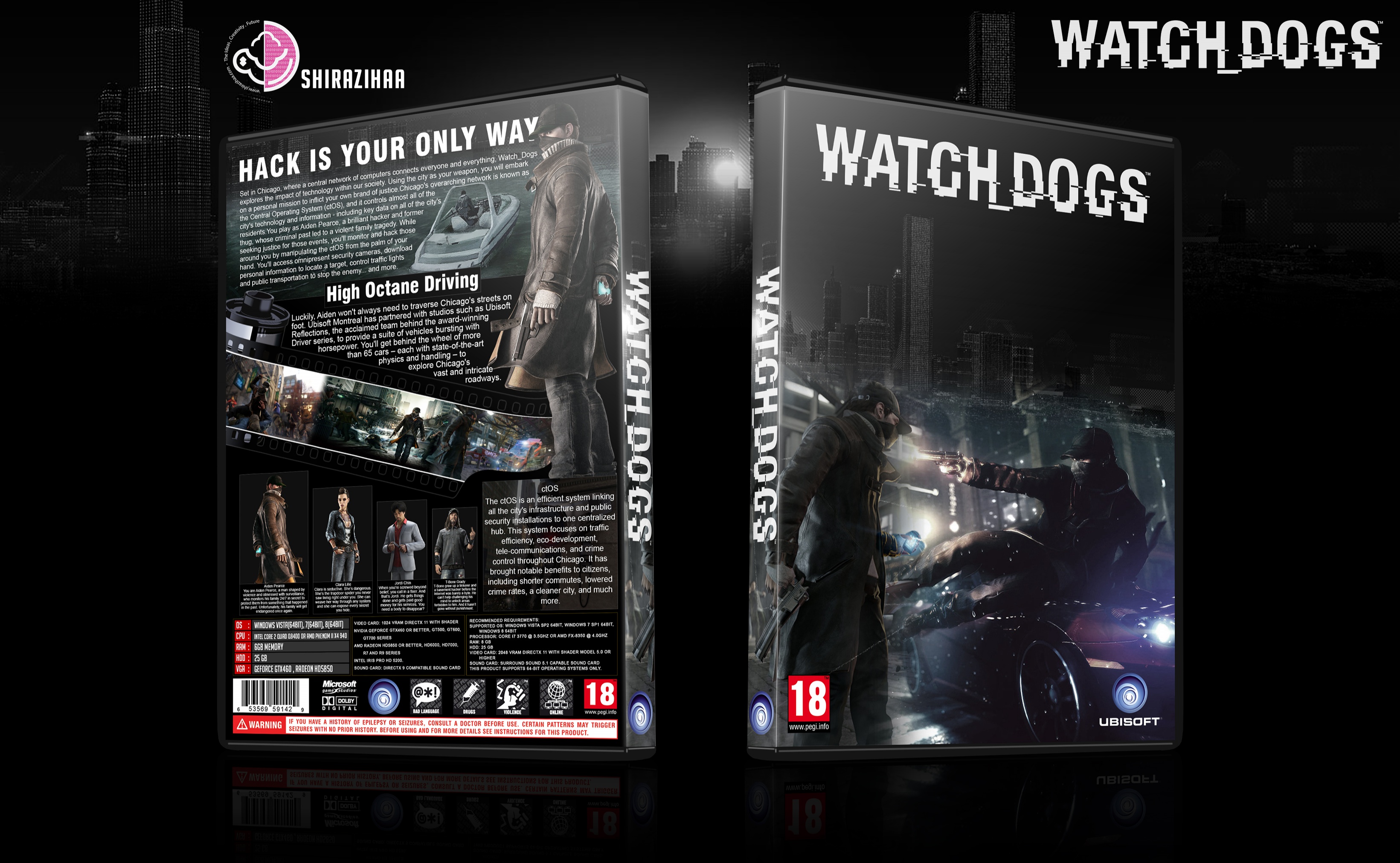 Watch Dogs box cover