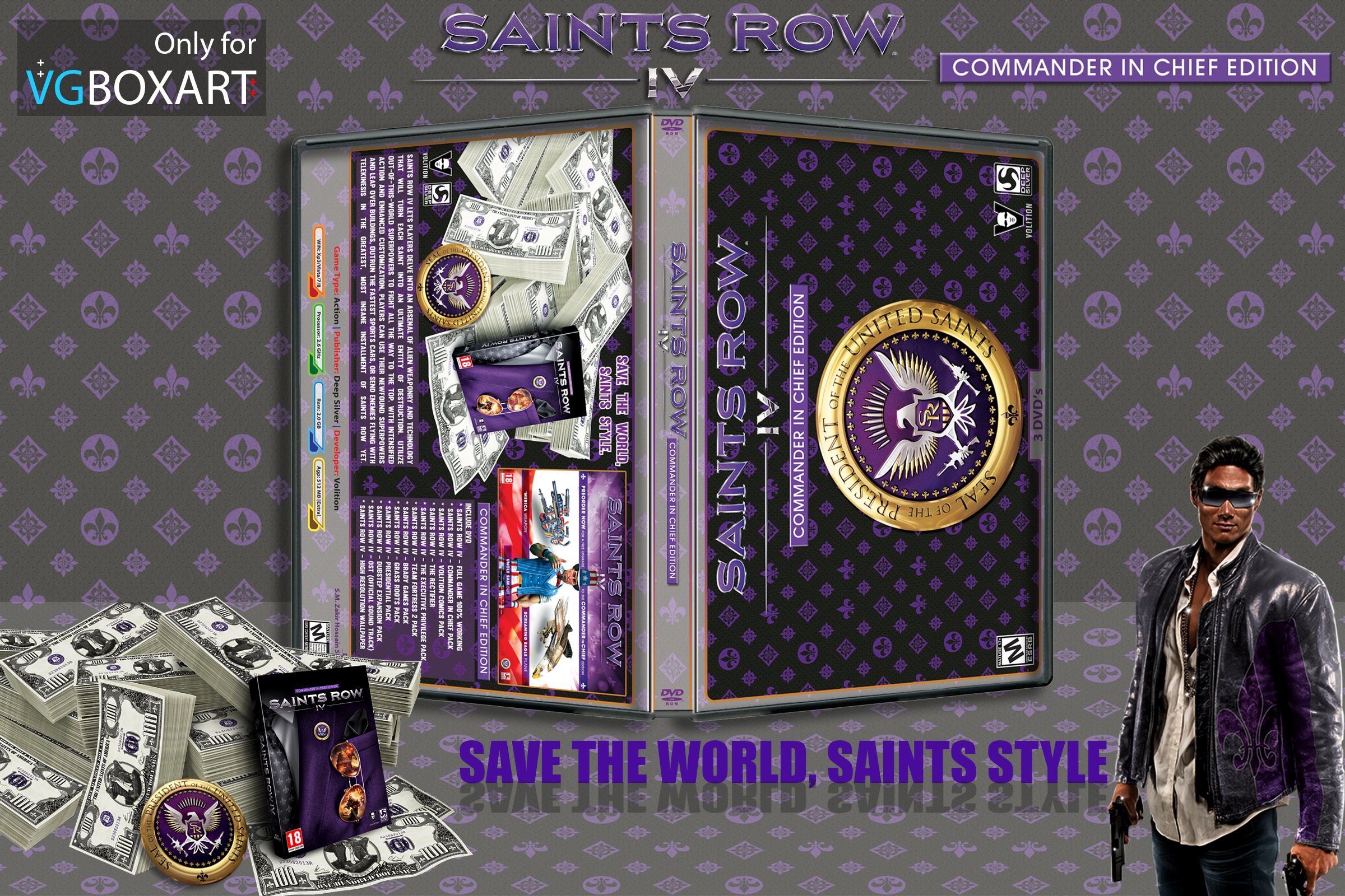 Saints Row IV Commander IN Chief Edition box cover