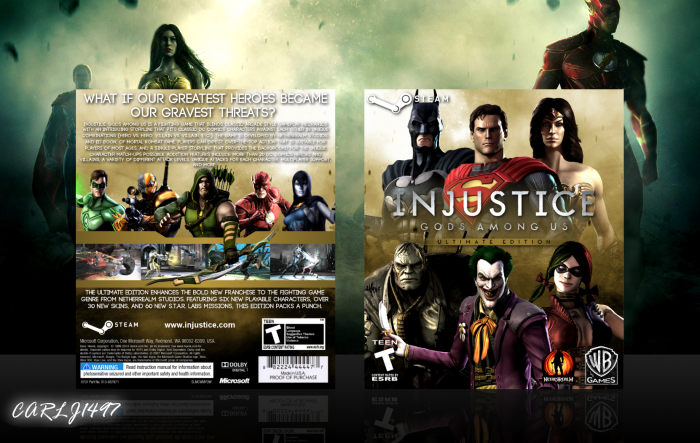 Injustice Gods Among Us: Ultimate Edition box art cover