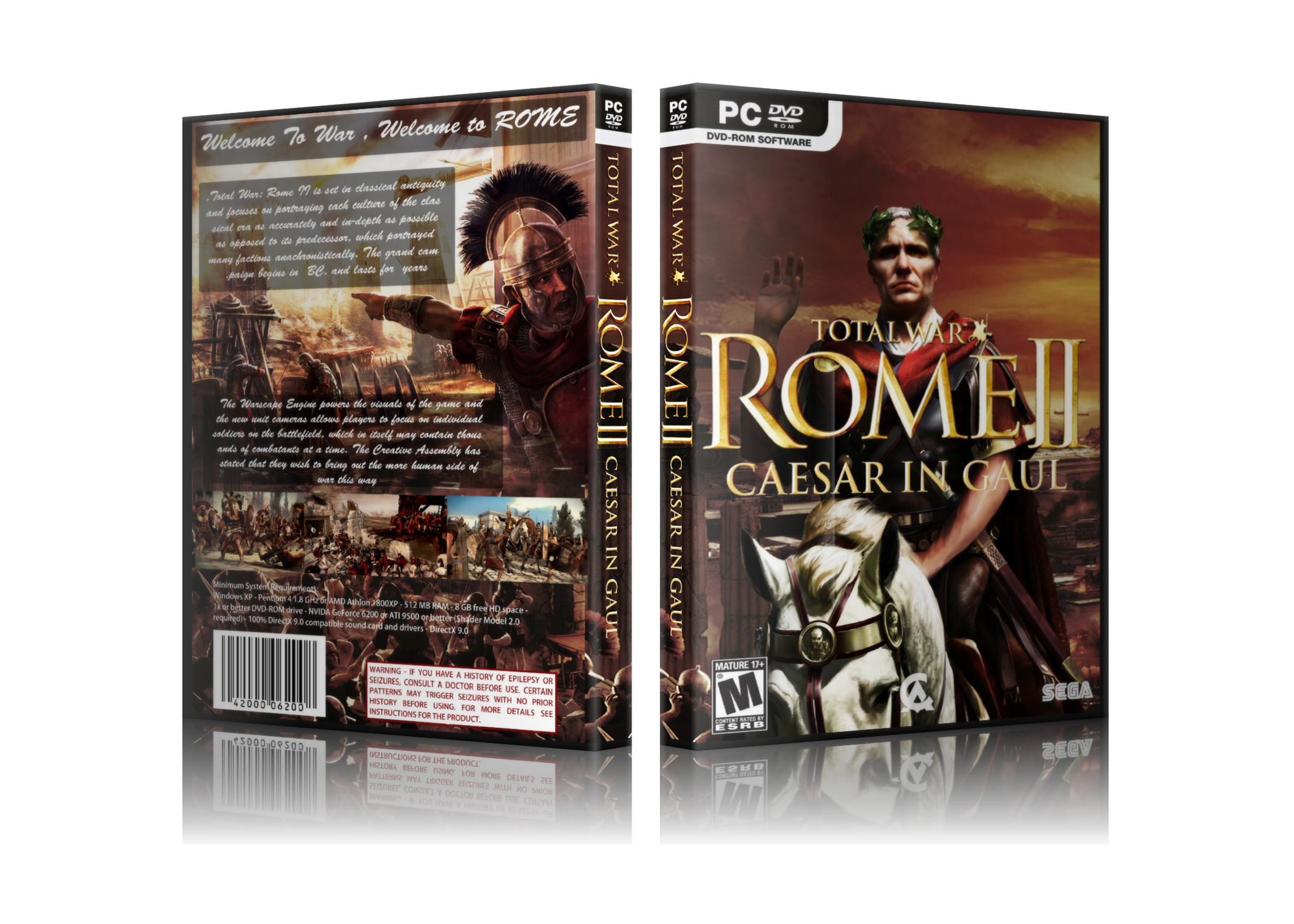 Total War ROME II Caesar in Gaul box cover