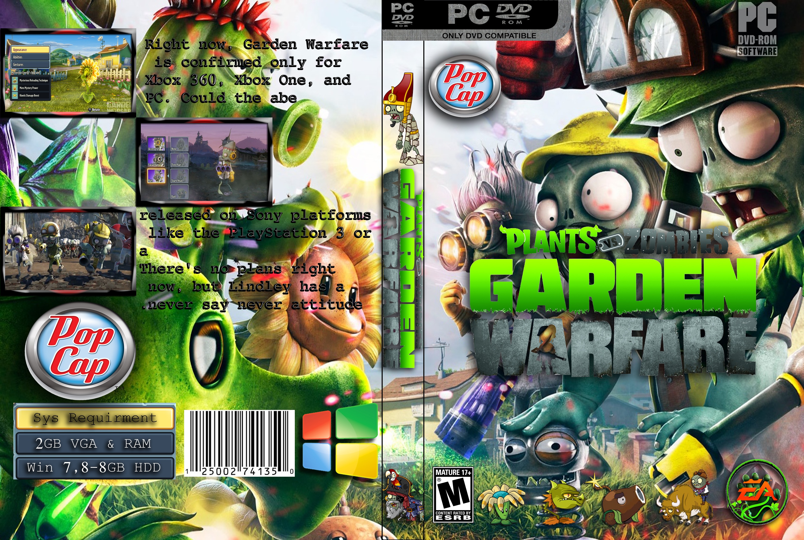 Plants vs Zombies: Garden Warfare box cover