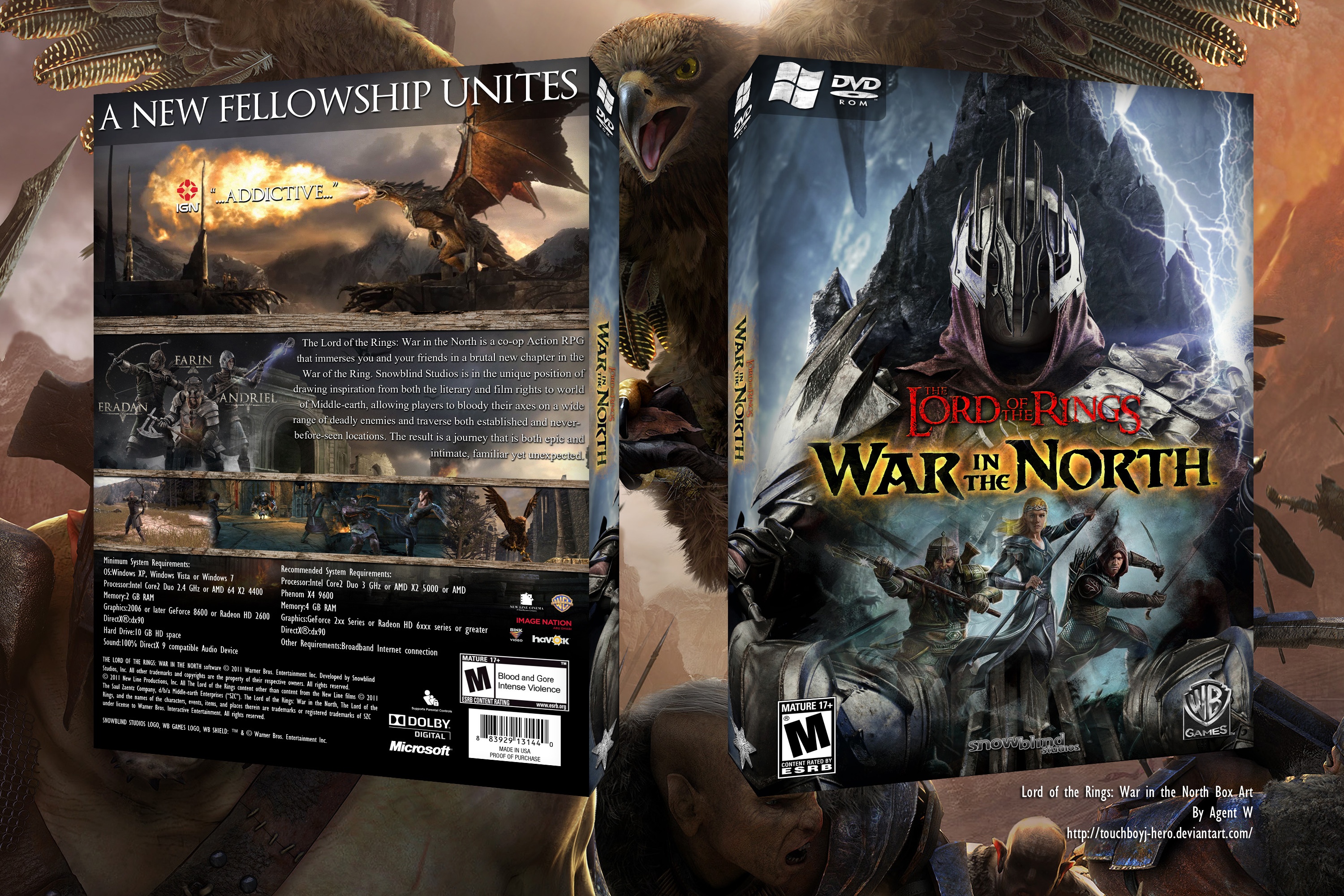 Lord of the Rings: War in the North box cover